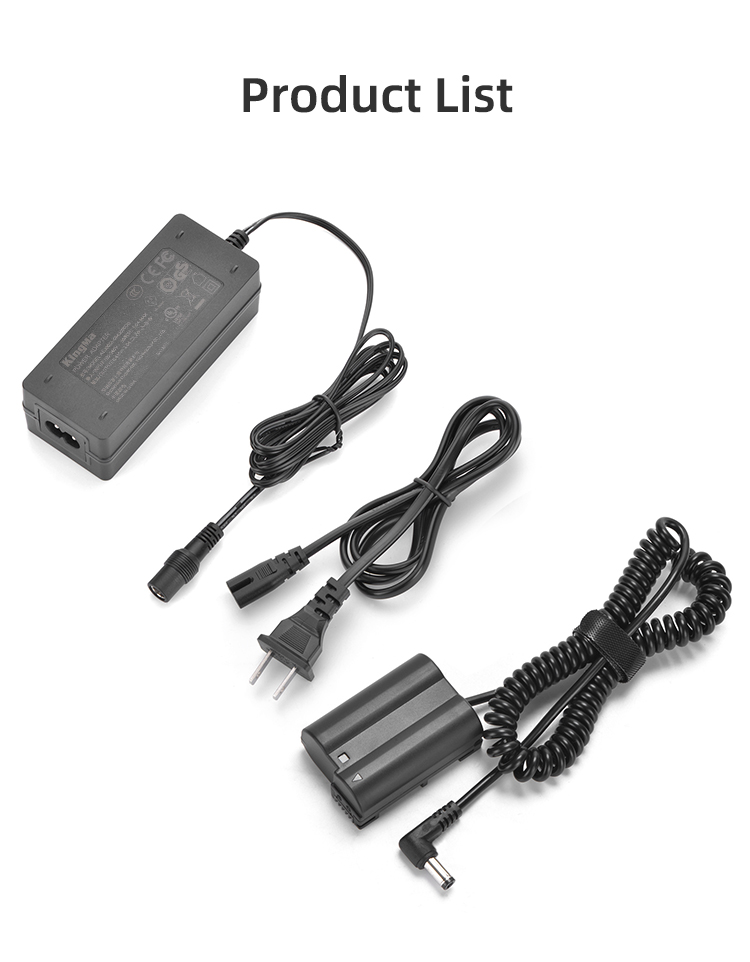 BỘ PIN GIẢ KINGMA EN-EL15 VỚI BỘ CHUYỂN ĐỔI NGUỒN ĐIỆN EU PLUG POWER ADAPTER - Hàng chính hãng