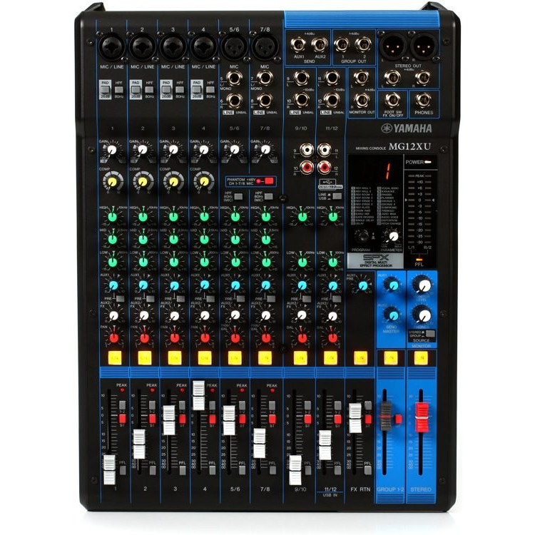 Bàn trộn âm thanh MG12XU - Mixer Analog Yamaha MG12XU - Mixer Yamaha 12 line - HÀNG CHÍNH HÃNG