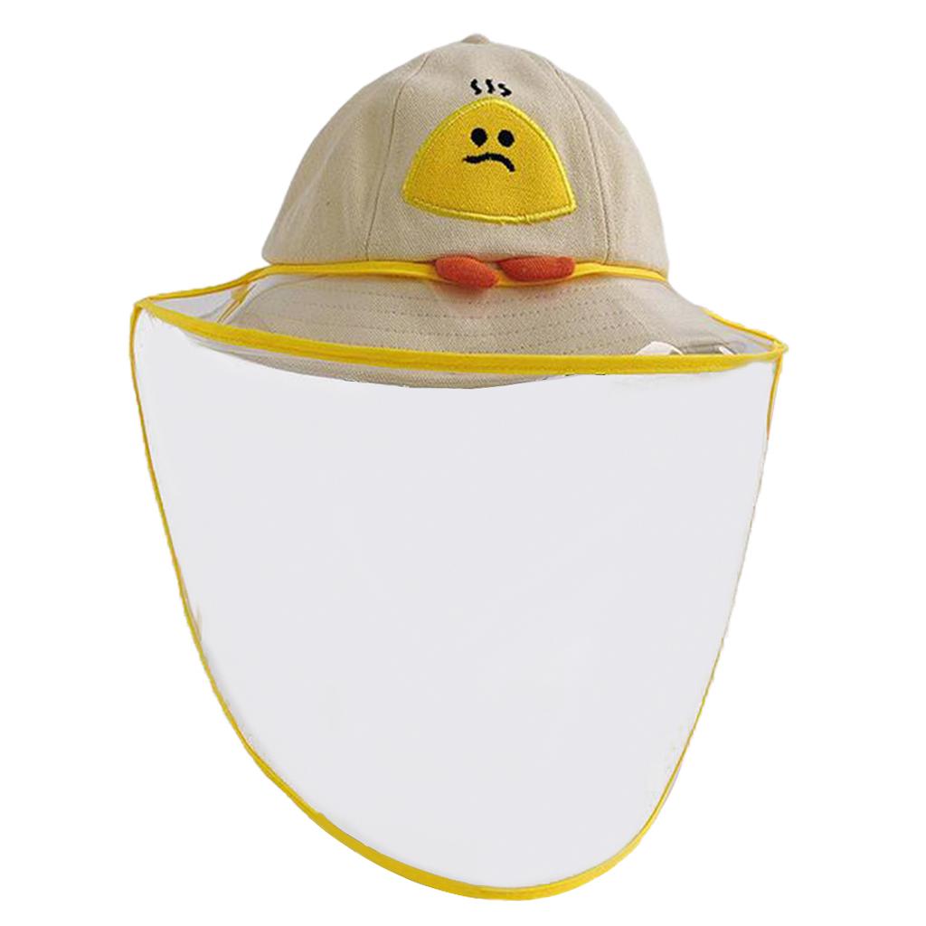 2pcs UV Protection Hat for Kids Beige Orange