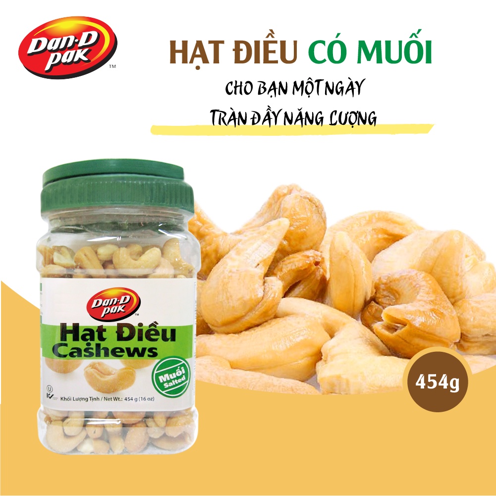 Hạt Điều Muối 454g Dan D Pak