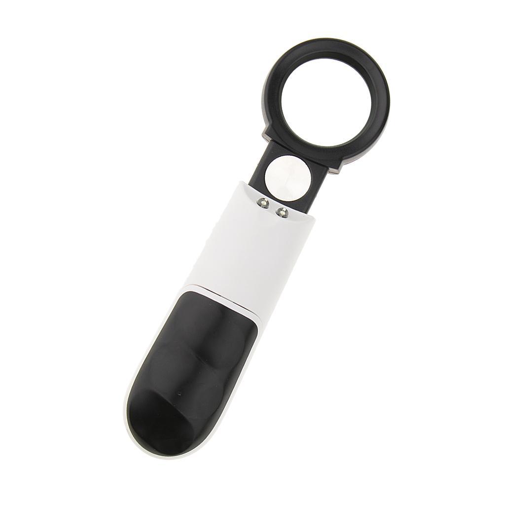 Illuminated LED Handheld Magnifying Glass Reading Jewelry