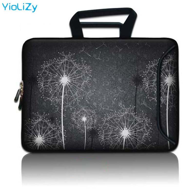 In Hình Bồ Công Anh Laptop Túi Cặp Túi Xách Đựng Máy Tính Bảng Có Túi 9.7 12 13.3 14 15.6 17.3 Máy Tính Xách Tay Nữ Tay Bảo Vệ SBP-9288