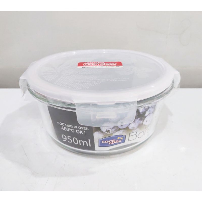 Hộp thuỷ tinh bảo quản thực phẩm LocknLock 950ML LLG861PG, Hàng chính hãng, dùng được lò vi sóng - JoyMall