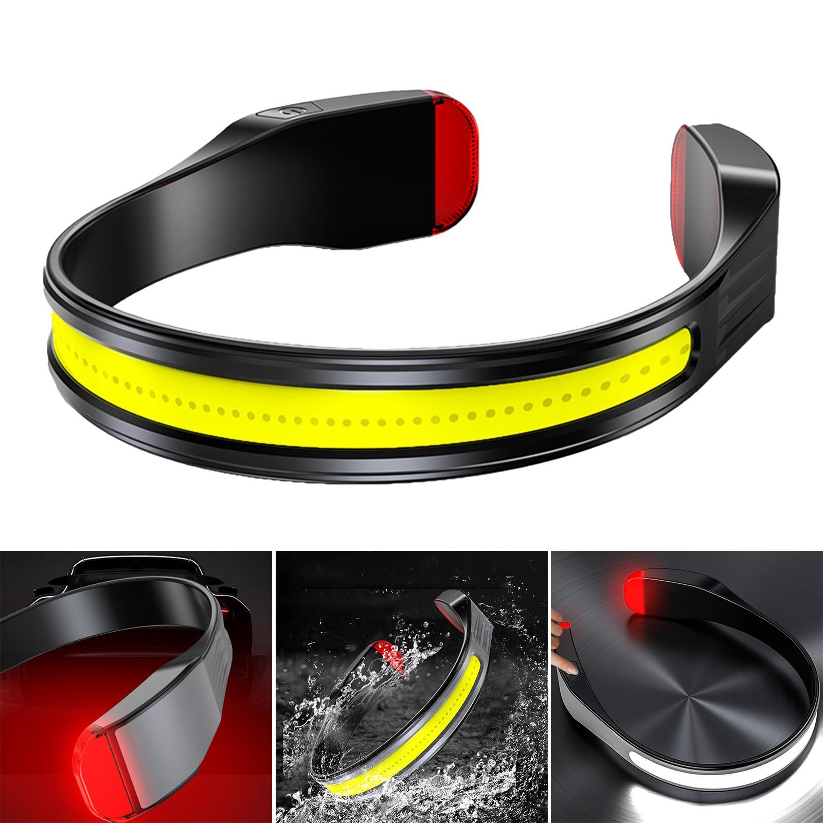 COB Headlight Waterproof Reading Light Adjustable LED  for Camping