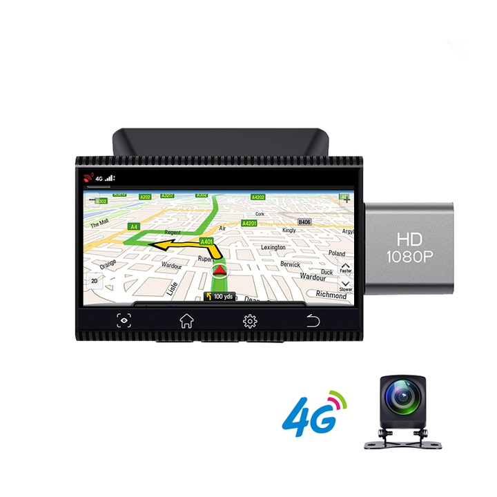 Camera hành trình xe ô tô nhãn hiệu Phisung K11 Plus wifi, 4G- Hàng nhập khẩu