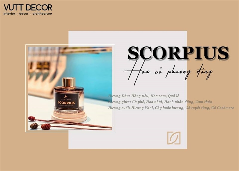 Tinh dầu nước hoa thơm phòng SCORPIUS - 100ml