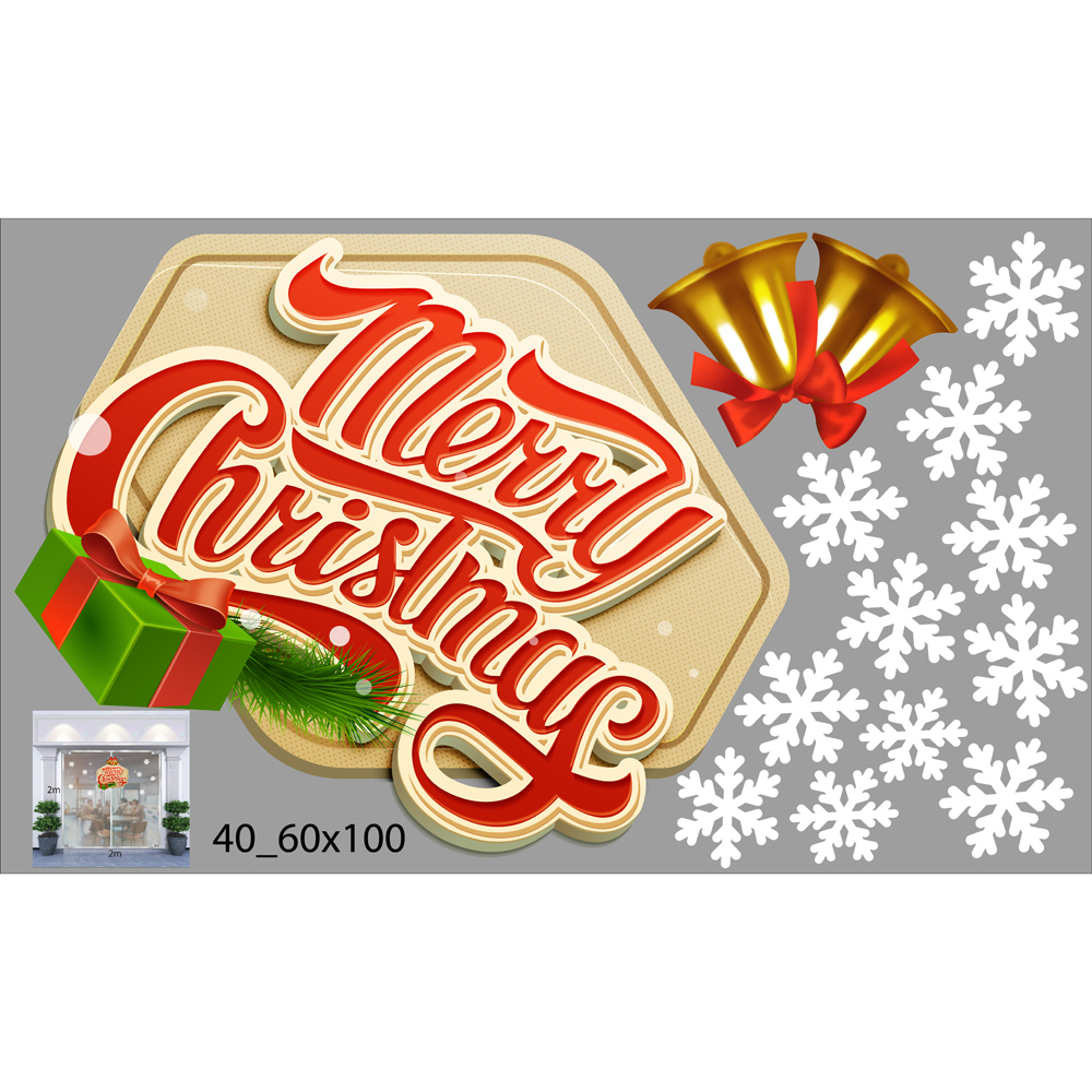 DECAL TRANG TRÍ NOEL 2021 COMBO SỐ 7