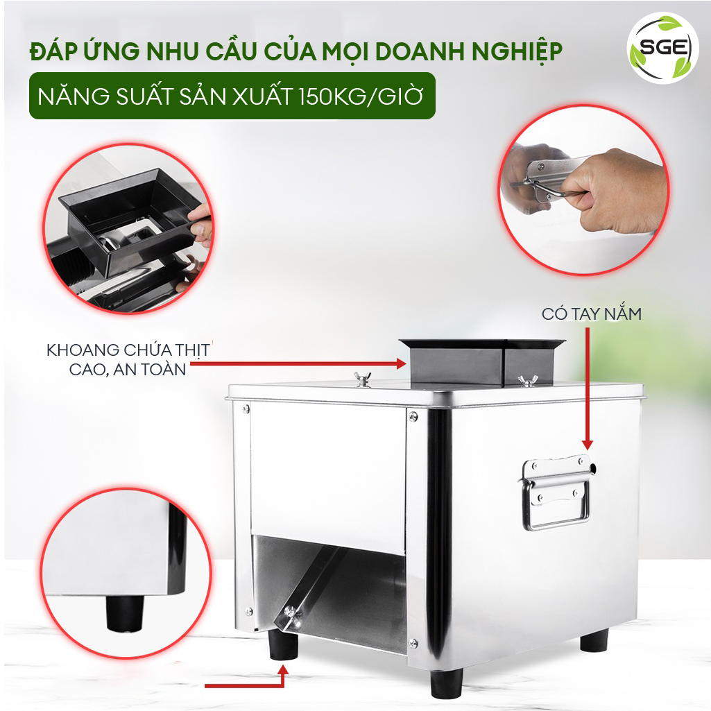 Máy Thái Thịt Tự Động MC2.5. Máy Thái Thịt Chất Lượng Cao, Công Suất Lên Tới 150kg/giờ. Hàng Nhập Khẩu Chính Hãng Thái Lan