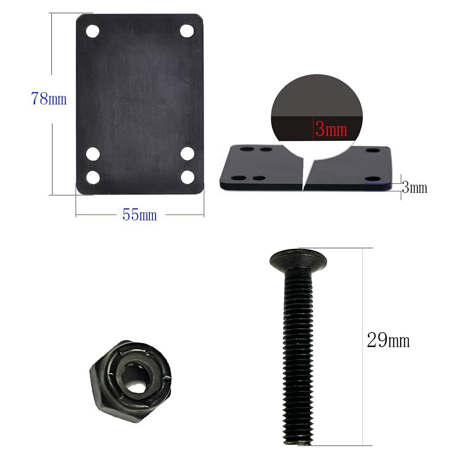 Skateboard Wheels Set ,Skateboard Wheels and Bearings Set, Longboard T Tool Repair Skateboard Hardware Set for Skateboard Premium Replacement