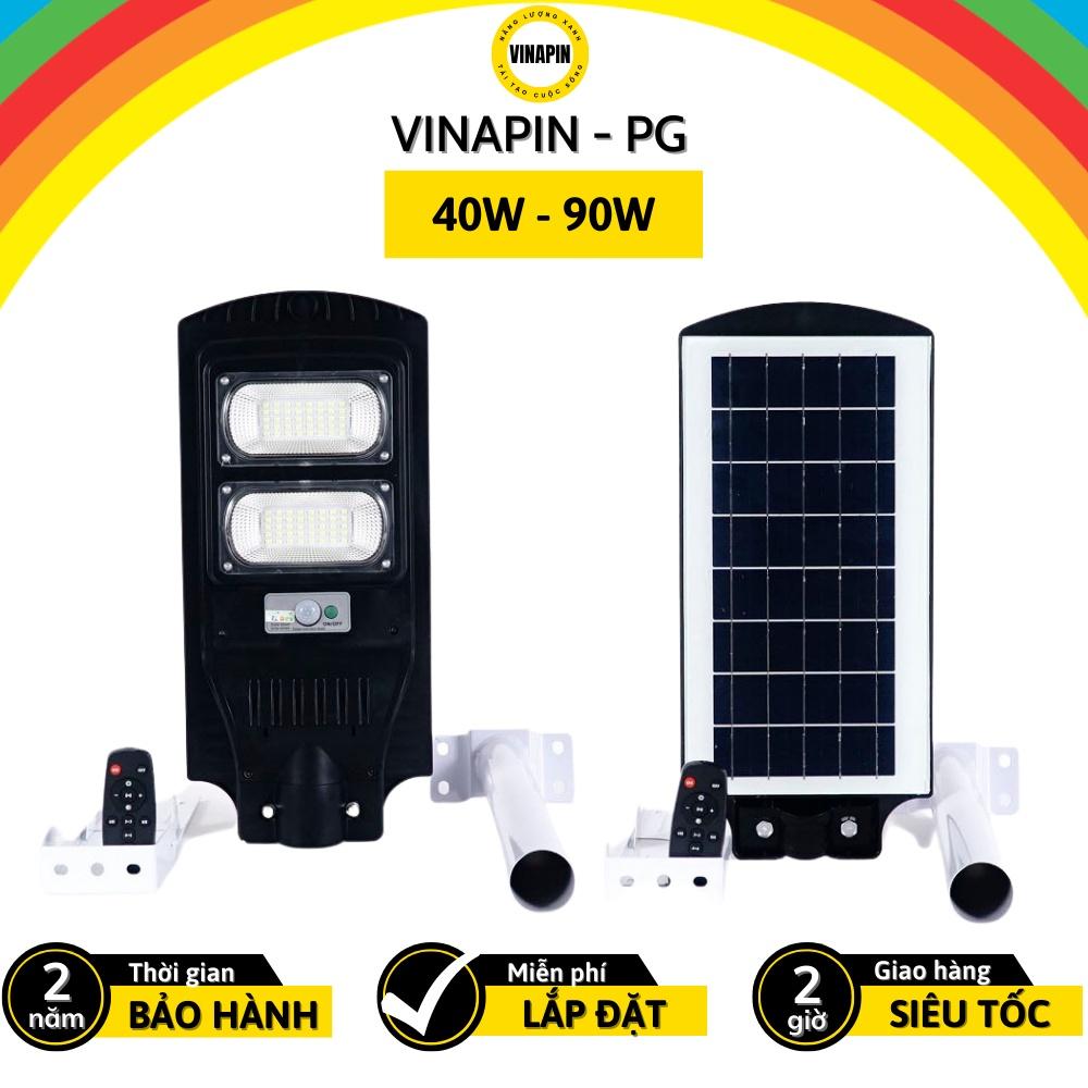 Bộ đèn đường led cao áp năng lượng mặt trời VINAPIN-PG bàn chải siêu sáng liền thể tấm PIN - Nhiều công suất