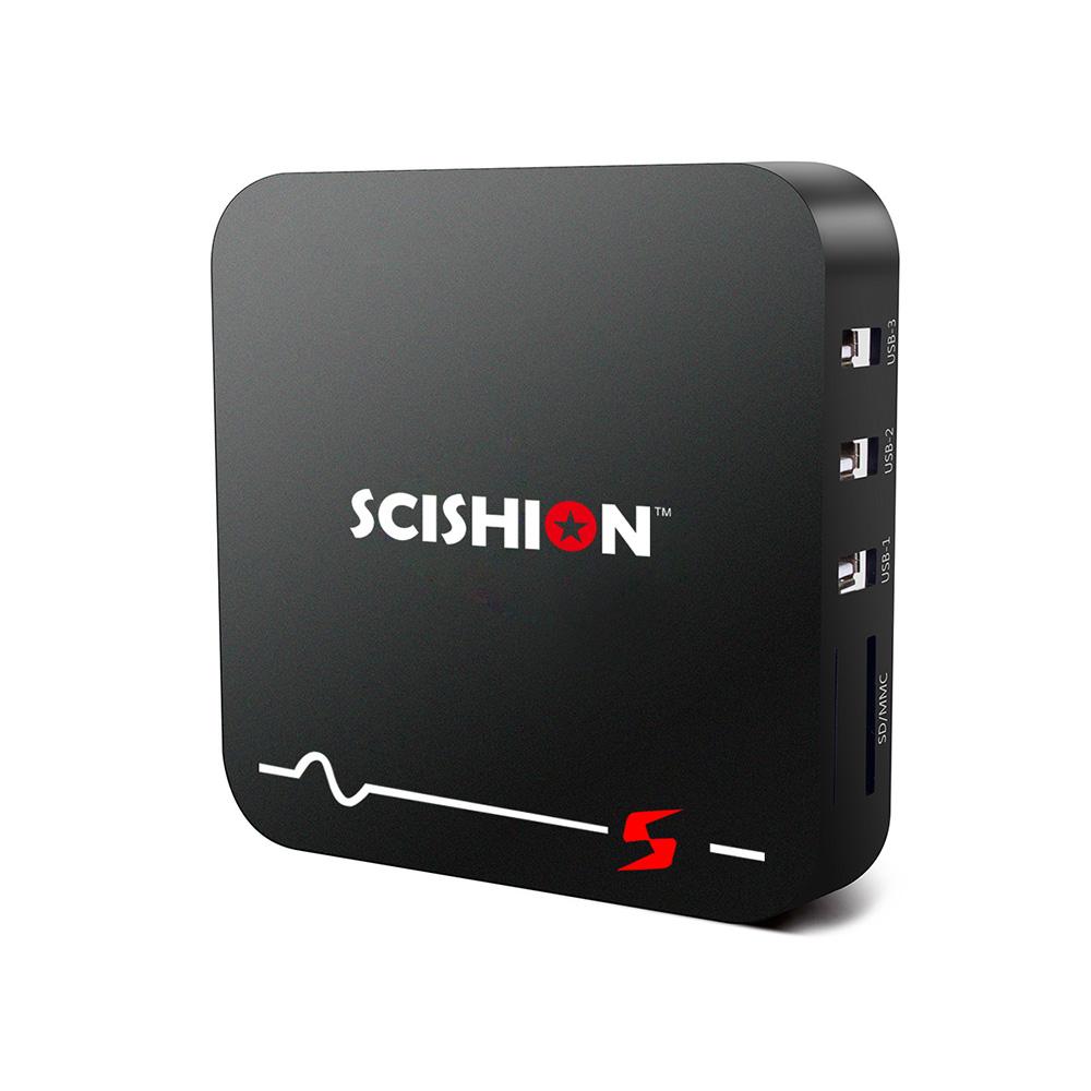 TV Box thông minh SCISHION S Smart Android 8.1, RK3229 Quad-core  hỗ trợ Tìm kiếm bằng giọng nói 4K UHD H.265 VP9