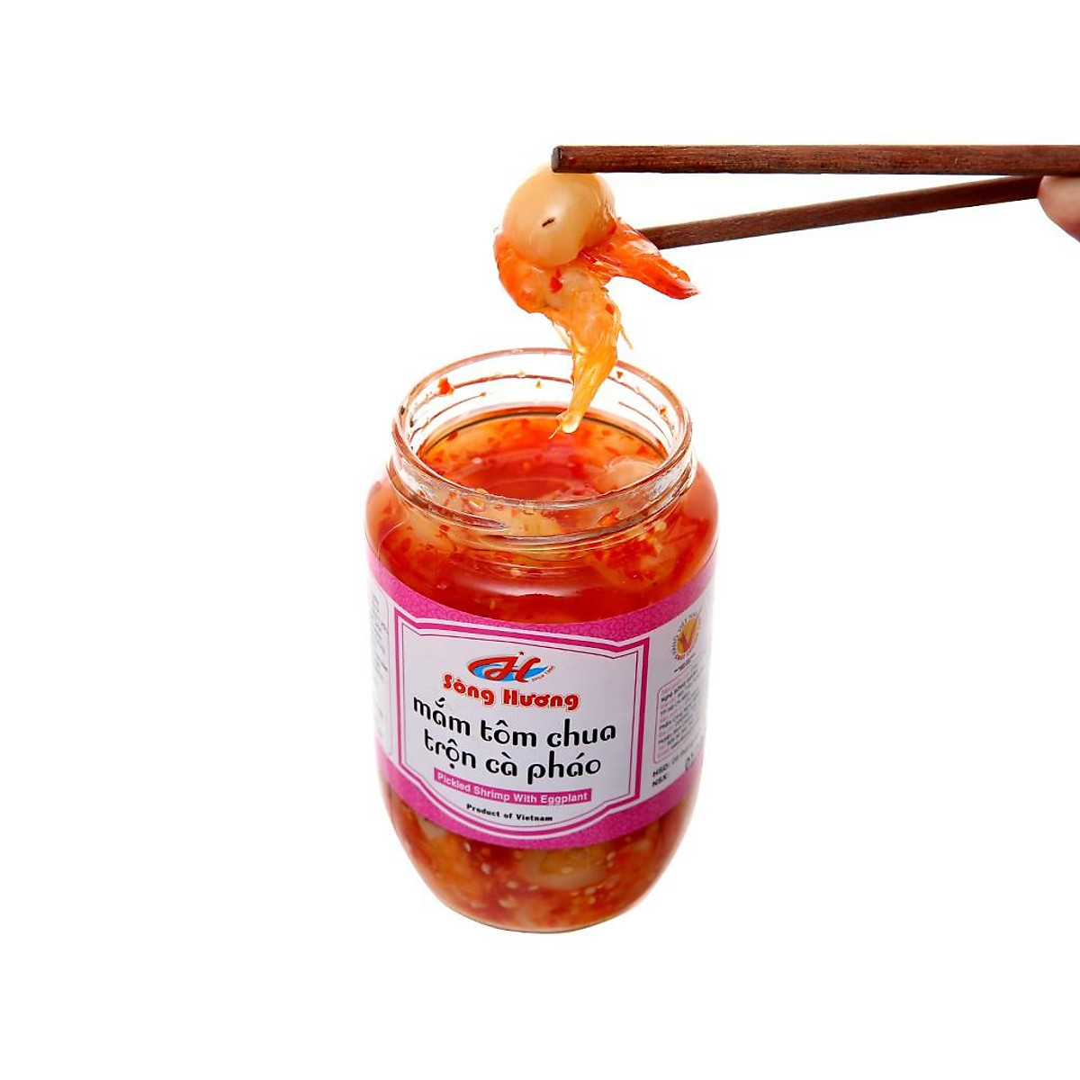 [Gói Quà tết] Kiệu chua ngọt 370g + Mắm tôm chua trộn cà pháoo 390g + Dưa món 430g Sông Hương Foods