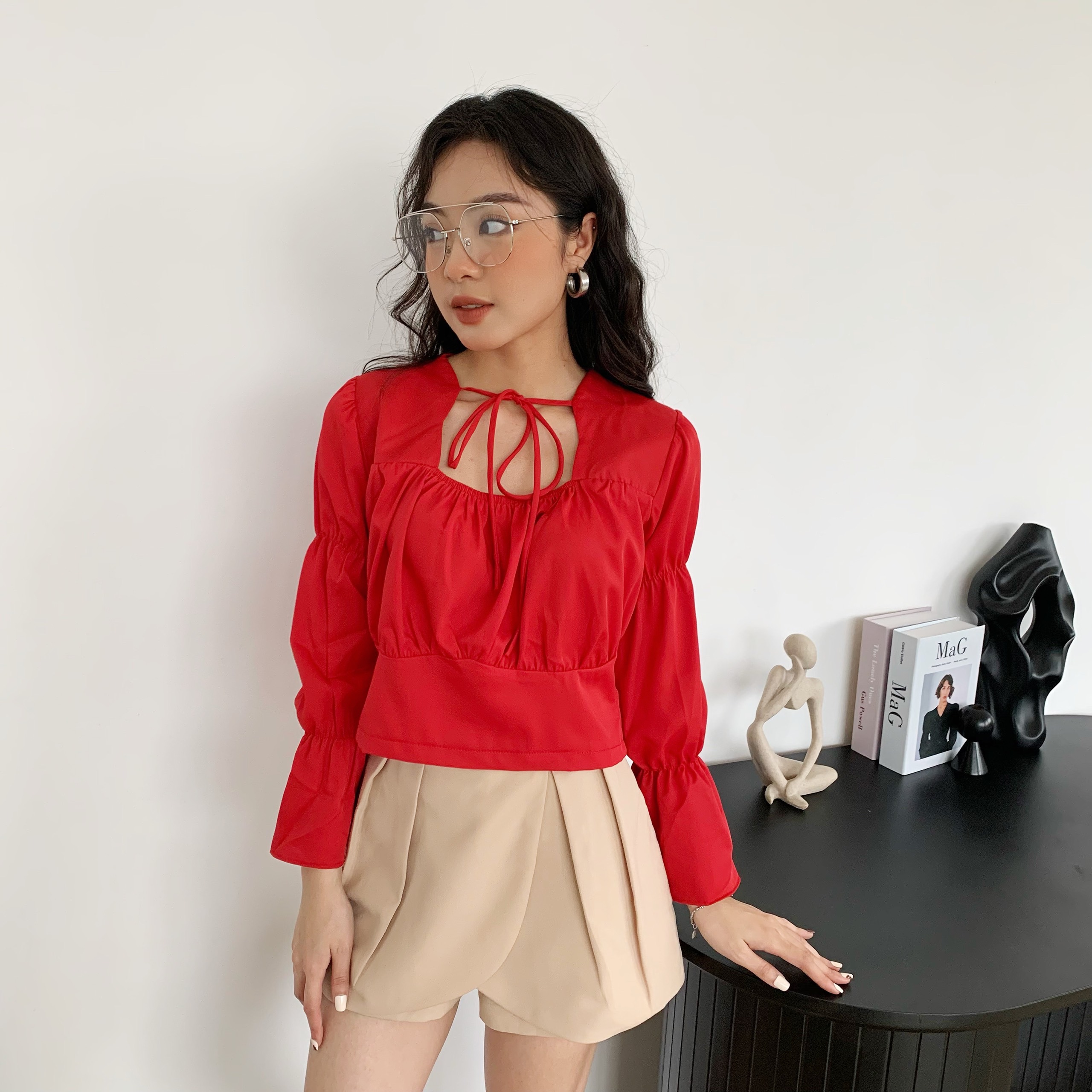 YU CHERRY | Áo nữ Long Sleeve Maya Top YA396