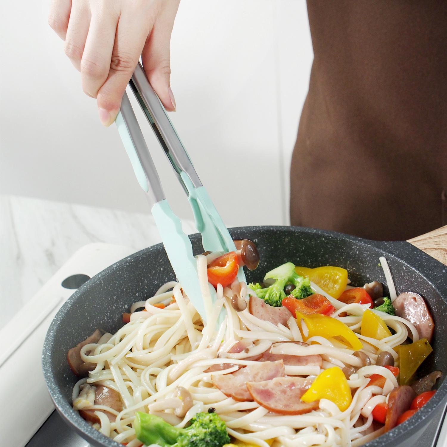 Ốp Đồ Dùng Nhà Bếp Bộ Không Dính Tay Cầm Gỗ Muỗng Thìa Đũa Máy Đánh Trứng Đặc Biệt Chịu Nhiệt Thiết Kế Nhà Bếp tiện Ích