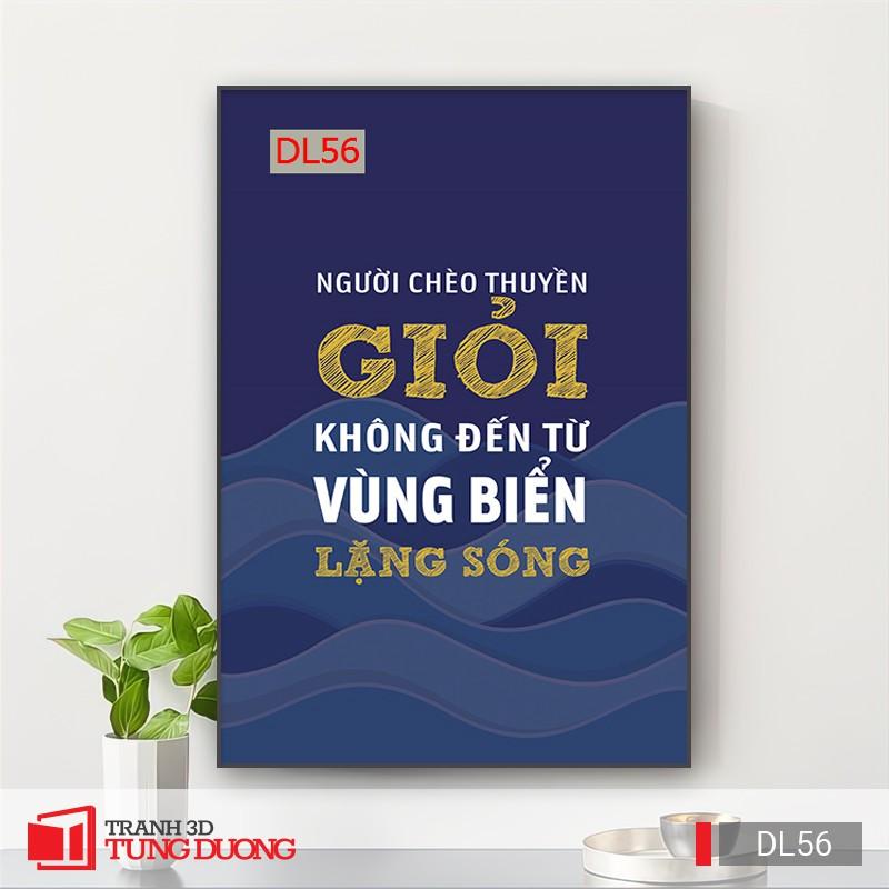 Tranh Canvas động lực văn phòng câu nói slogan truyền cảm hứng, tranh canvas trang trí DL12