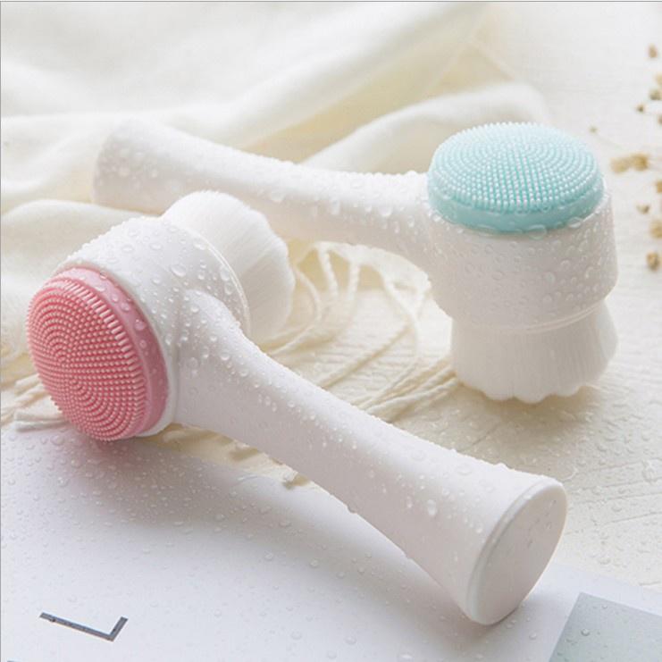 Cọ Rửa Mặt 2 Đầu Lông Mềm Mượt H041