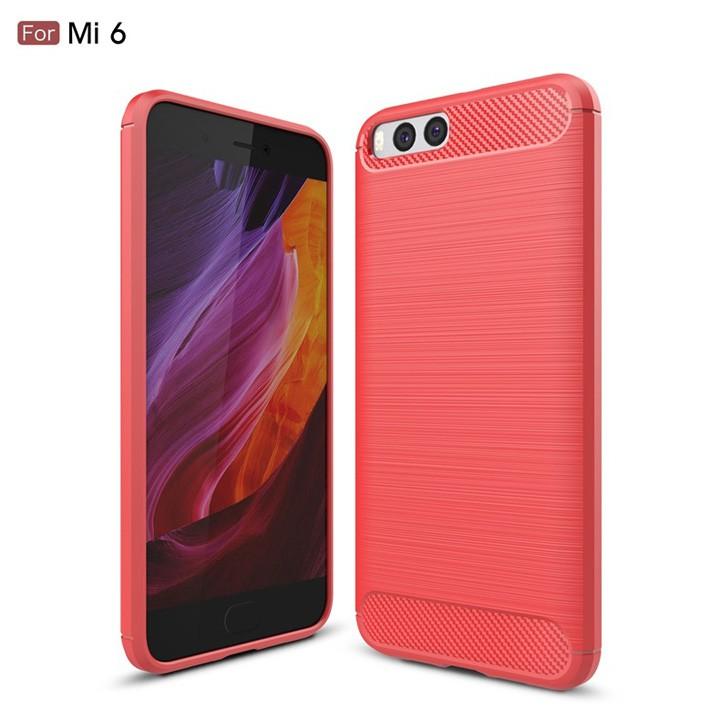 Ốp lưng chống sốc Xiaomi Mi6, Mi 6 vân sợi Carbon Rugger Armor