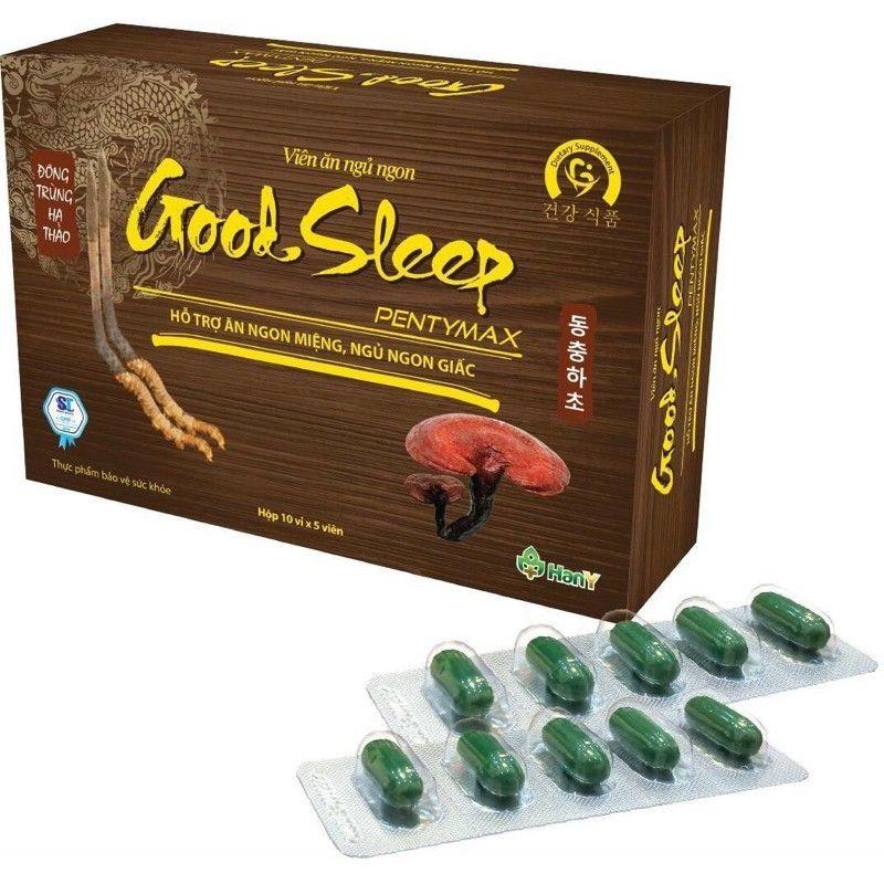 Viên ăn ngủ ngon Good Sleep - Goodsleep PENTYMAX hộp 50 viên date mới nhất bổ sung vitamin, tăng cường sức khỏe