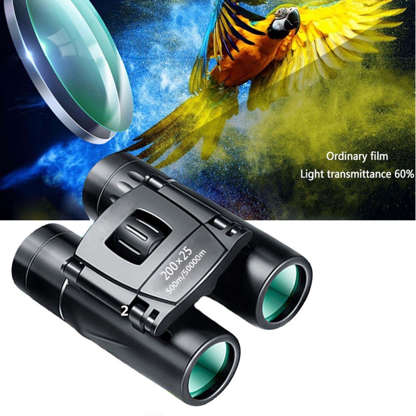 200x25 Binoculars 5000M/50000M Easy Focus Long Distance Binoculars for Adults Kids Bird Watching Sightseeing Theater Hiking Travel