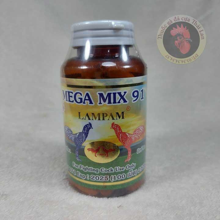Mega Mix 91 - nuôi gà cao cấp của Lampam Thái Lan , gà nhanh tới đá , sung gà