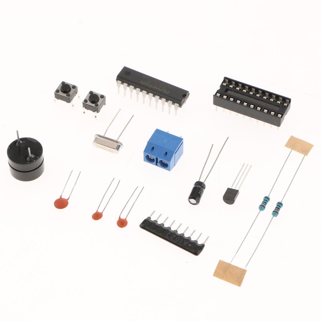 LCD DIY Digital Clock Kit with Large Screen Time Date Week Display 4 Digits Alarm Clock Suite