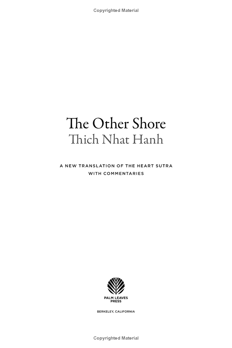 The Other Shore: A New Translation Of The Heart Sutra With Commentaries