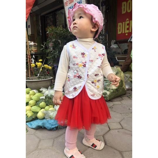 -Áo khoác gile sơ sinh trần tám cho bé hàng xuất dư lẻ size