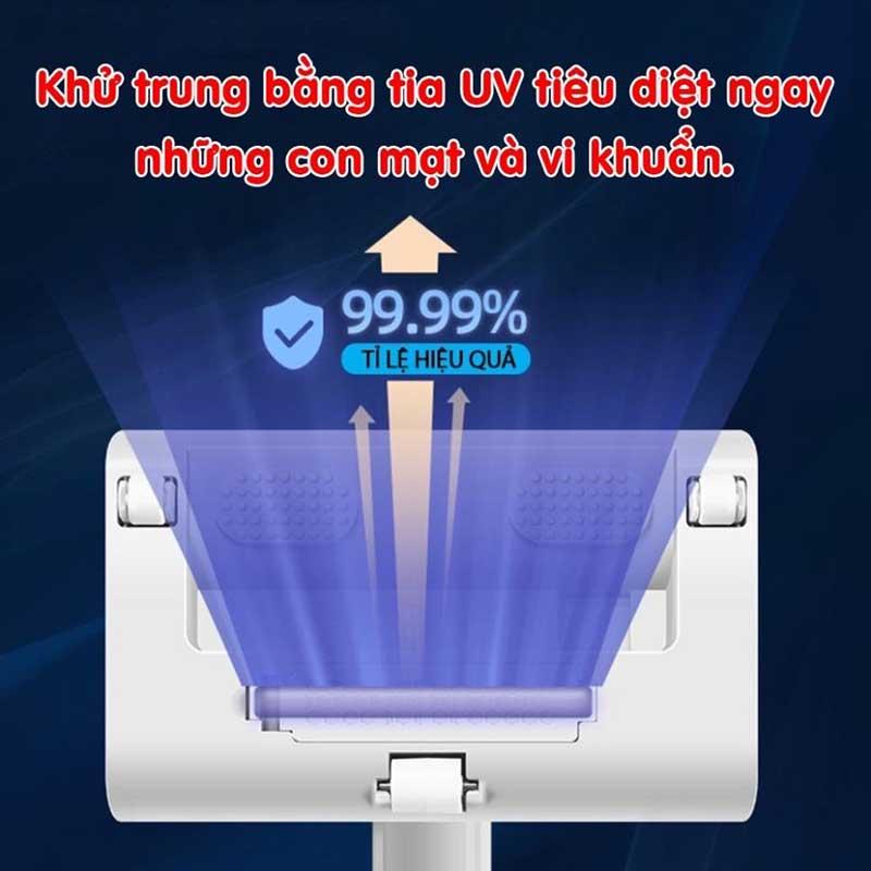 Máy Hút Bụi Giường Nệm Diệt Khuẩn UV Không Dây Chuyên Dụng Hút Bụi Vệ Sinh Giường Nệm Chăn Ga Ghế Sofa Diệt Khuẩn 99%