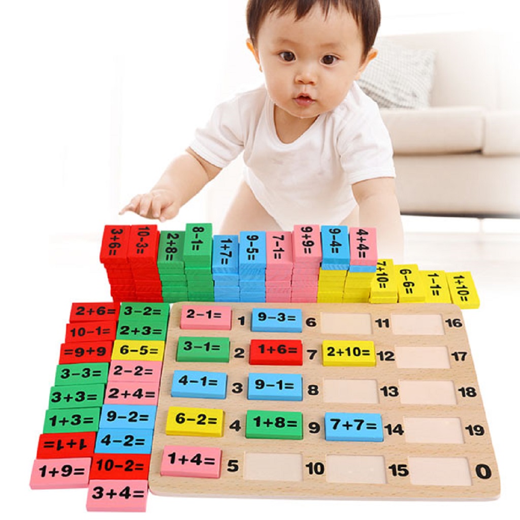Đồ Chơi Trí Tuệ Cho Bé, Domino Toán Học 110 Quân, Đồ Chơi Giáo Dục, Giúp Con Vừa Chơi Domino Vừa Học Toán