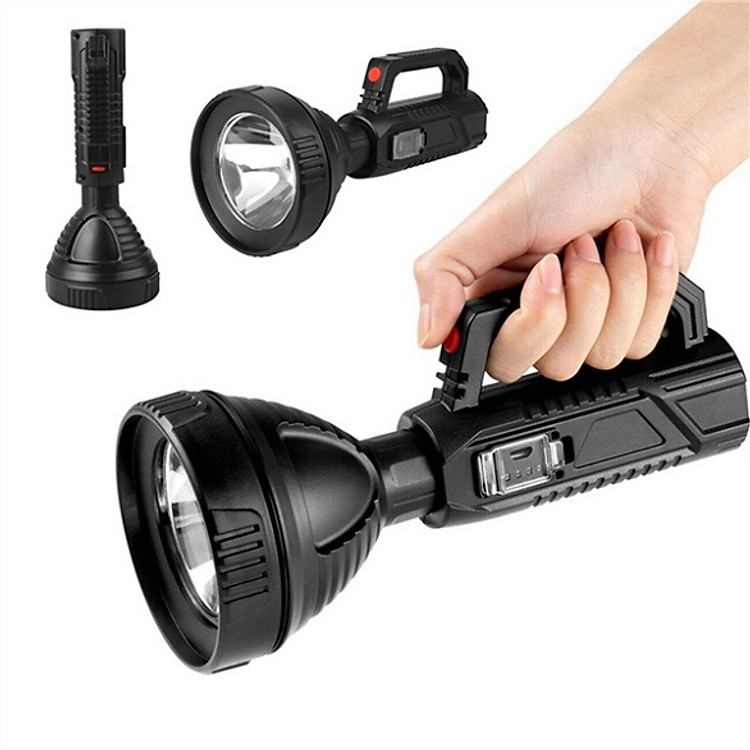 Đèn Pin Cầm Tay Siêu Sáng Chiếu Xa 500m Chống Nước Tuyệt Đối