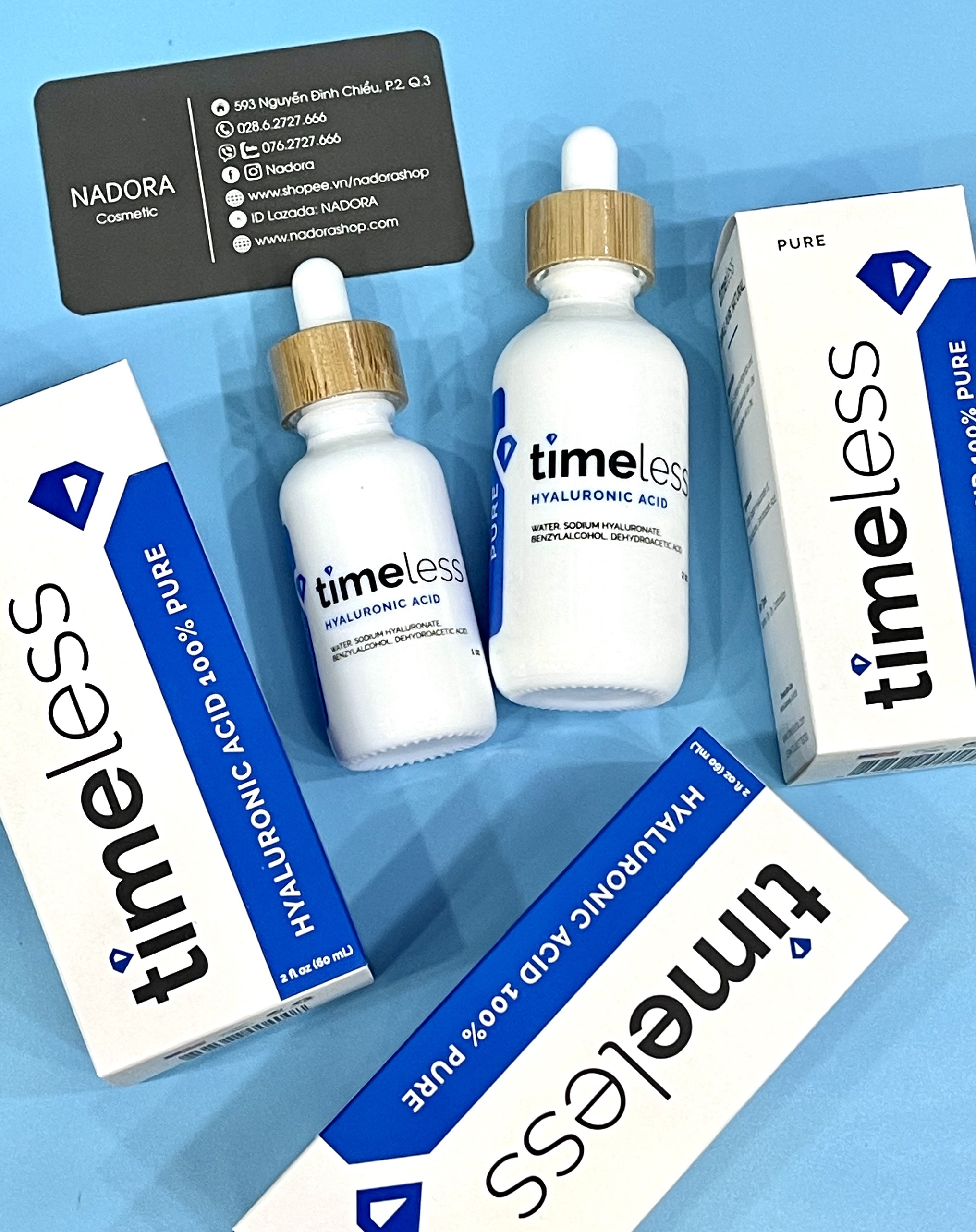 Tinh Chất Dưỡng Da Cấp Nước TIMELESS HYALURONIC ACID 100% PURE SERUM