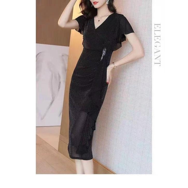ĐẦM BODY PHỐI BÈO KÈM PHỤ KIỆN CAO CẤP