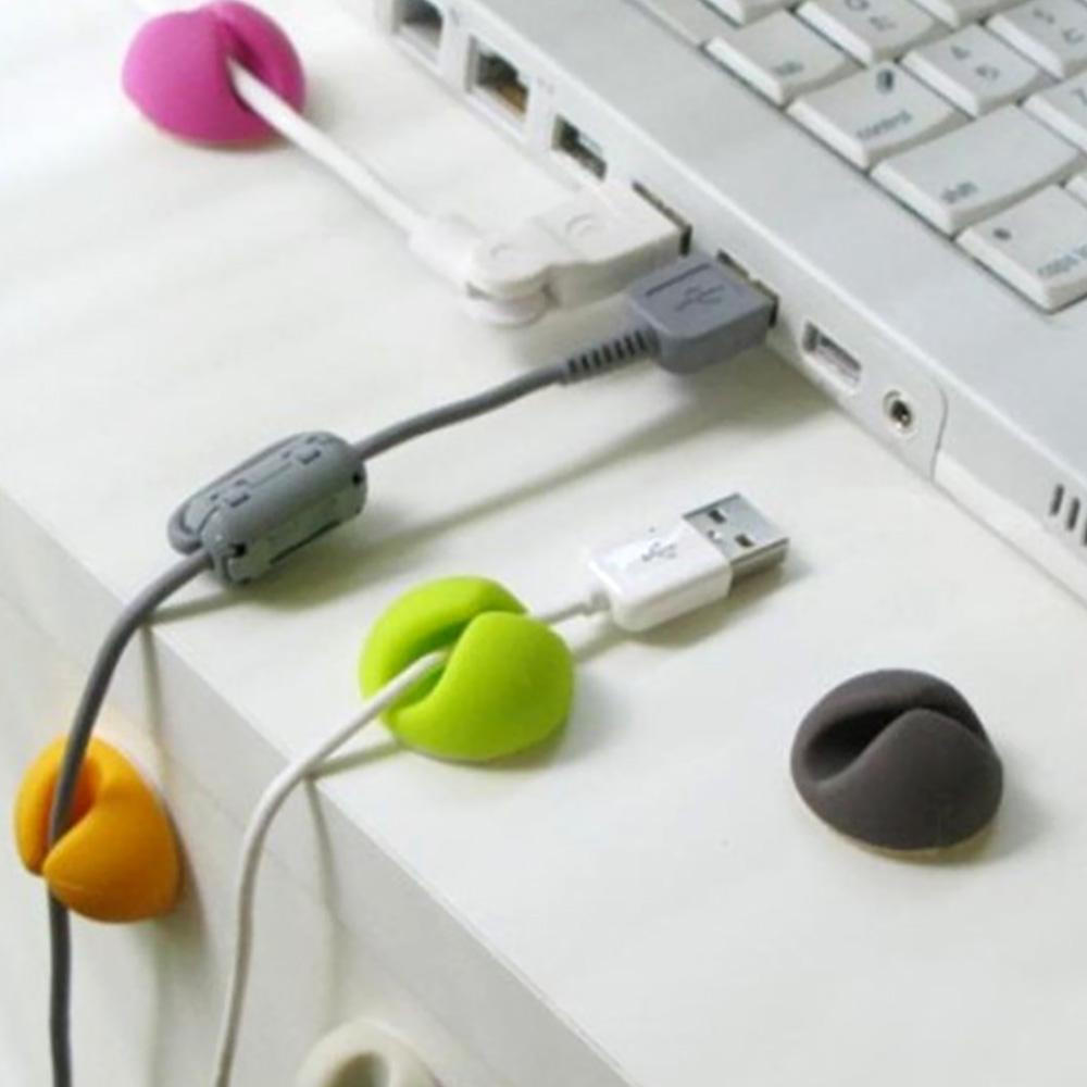 Set 6 Cái Giá Đỡ Dây Dán Bàn Dính Chắc Chắn