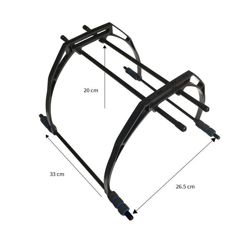 Khuyến mại Chân máy cao F450 Chân máy bốn trục F550 Chân máy sáu trục đa dụng FPV chụp ảnh trên không truyền hình ảnh thiết bị hạ cánh khung gắn gimbal