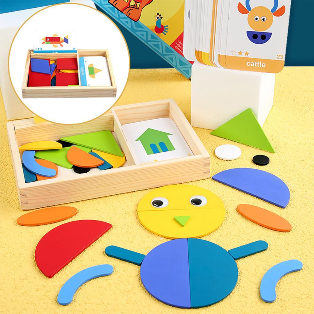 Wooden Jigsaw Puzzle Toy Games Montessori Educational Toys For Kids Gift