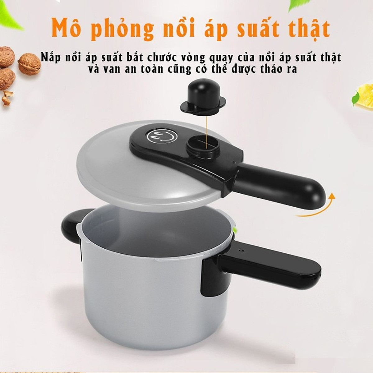 Bộ Đồ Chơi Nấu Ăn 36 Món Cỡ Đại Bằng Nhựa An toàn Cho Bé Yêu - Hàng Loại 1 - Chính Hãng MINIIN