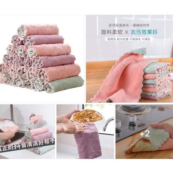 Combo 40 Khăn lau đa năng 2 mặt siêu thấm