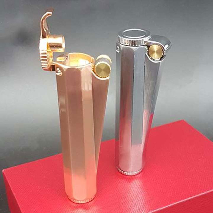 Vỏ Hột Quẹt Bật Lửa xăng đá Jobon ZB-681 thiết kế nhỏ gọn độc lạ - dùng xăng bấc đá cao cấp ( giao màu ngẫu nhiên )