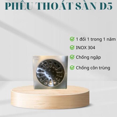 Hố Ga - Phễu Thoát Sàn chống mùi hôi inox 304 HỐ GA LÒ XO dày HẠN CHẾ TRÀO NGƯỢC NƯỚC 12x12cm