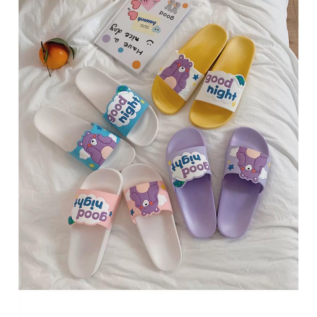 Dép Nữ Basic Gấu Good Night Đế Siêu Êm