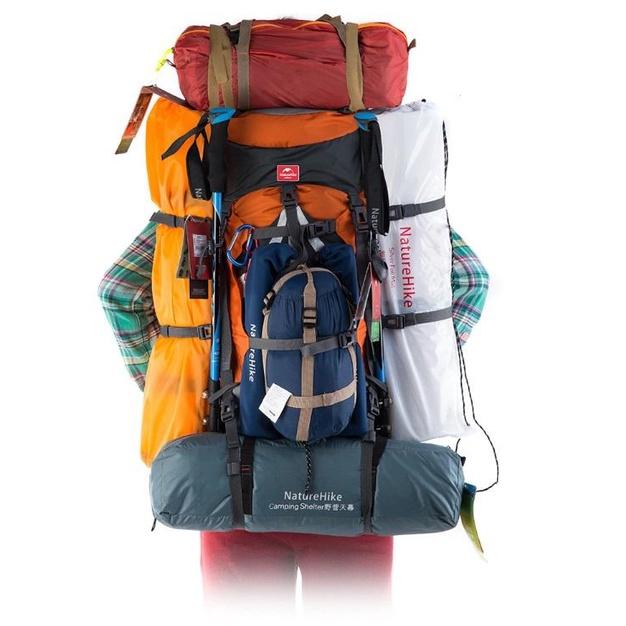 Balo Trợ lực NatureHike NH70B070-B Dung Tích lớn 70L + 5L, dùng cho Du lịch, Phượt, Leo Núi, Thể thao- HÀNG CHÍNH HÃNG