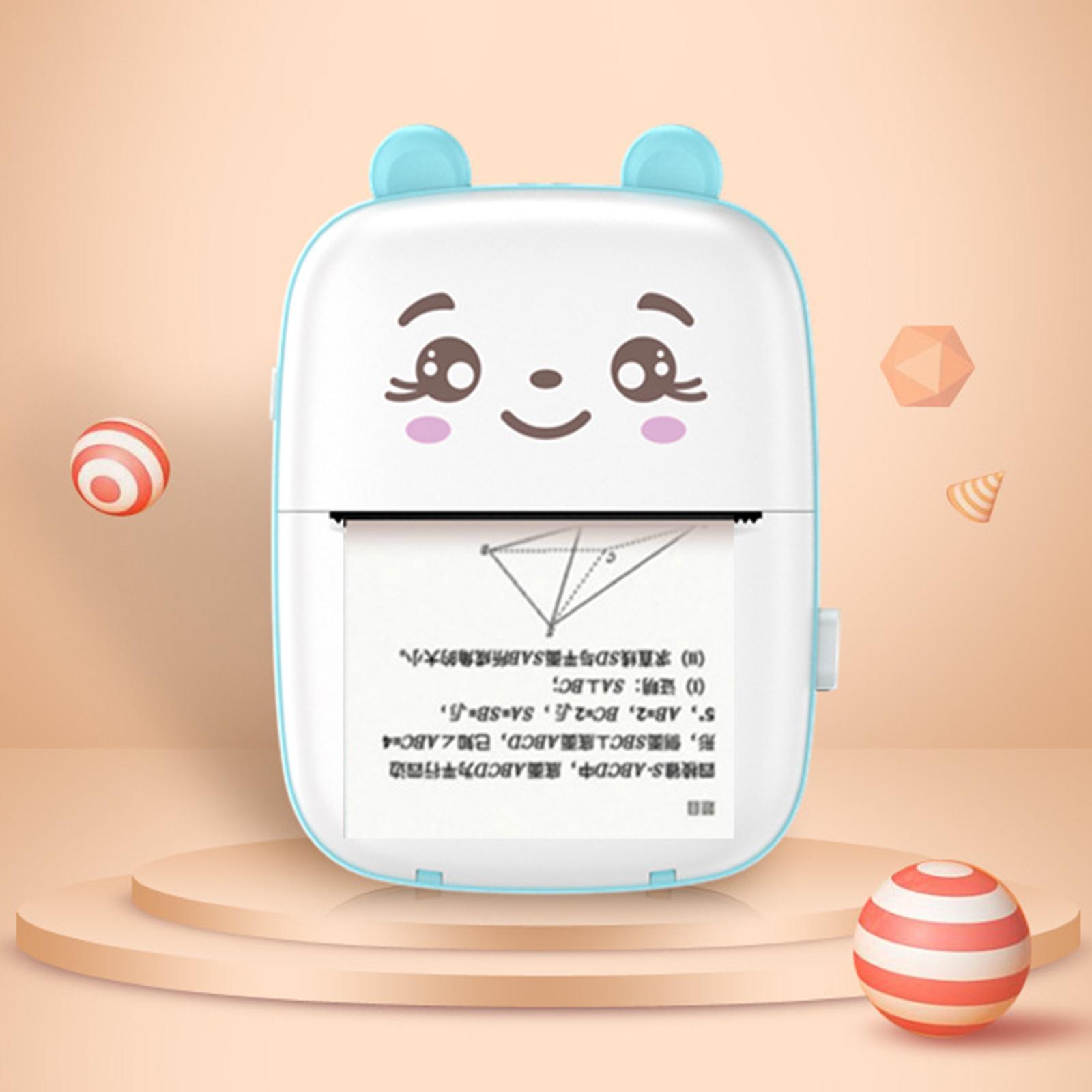 Mini Pocket Printer Blue White