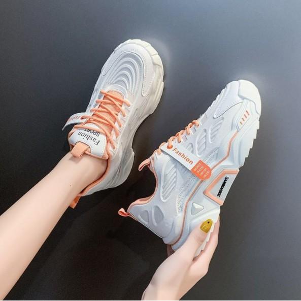 Giày sneaker nữ độn đế 3 màu tuỳ chọn
