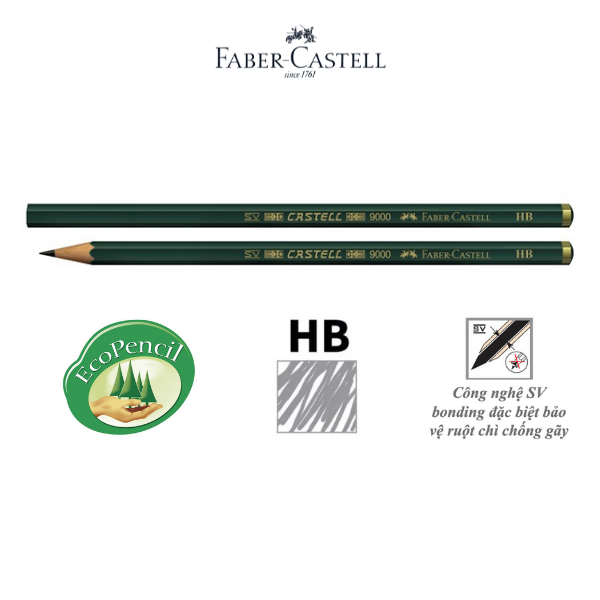 [OFFICIAL] Bút Chì Đen Castell 9000 Faber-Castell