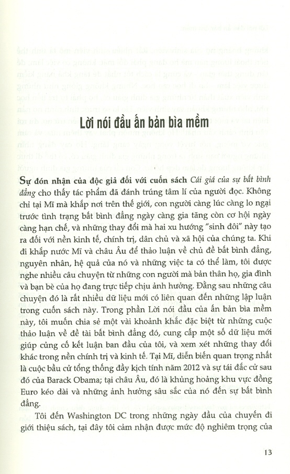 CÁI GIÁ của sự BẤT BÌNH ĐẲNG