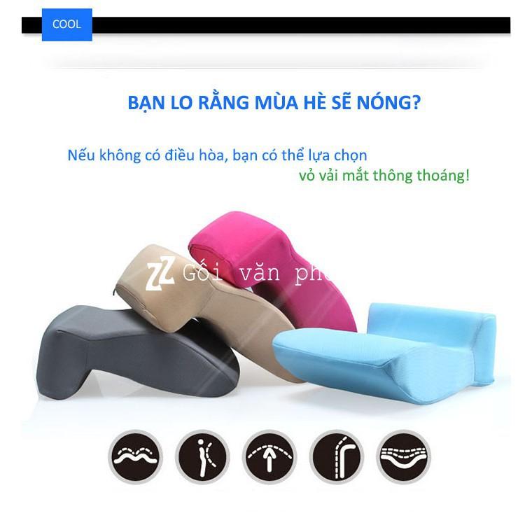 Gối Ngủ Trưa Ngồi Văn Phòng Cao Su Non, Hỗ Trợ Ngủ Gục Trên Bàn ZURI PILLOW GNN-01