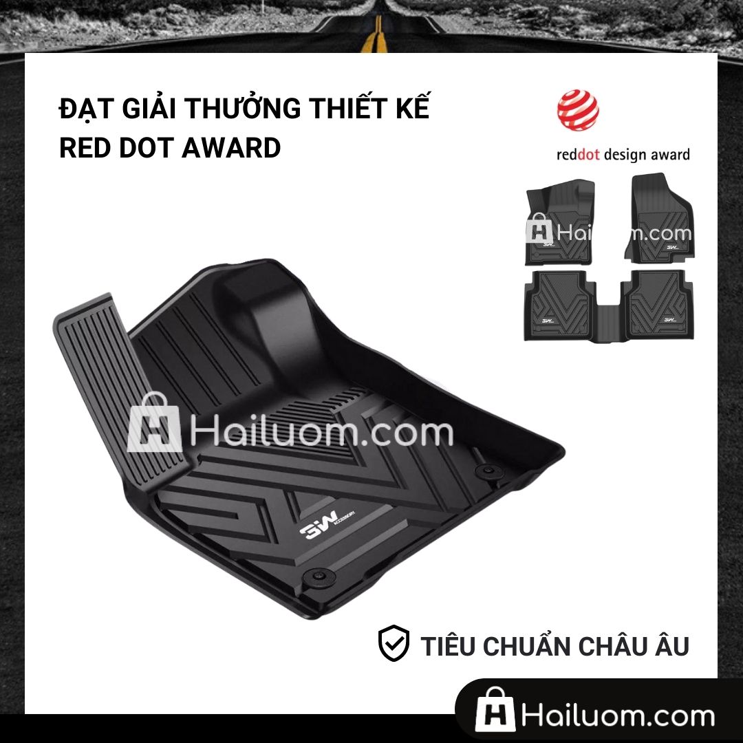 Thảm lót sàn ô tô Volkswagen Tiguan  - Thảm lót sàn ô tô 3W Nhựa TPE Đúc Khuôn Cao Cấp