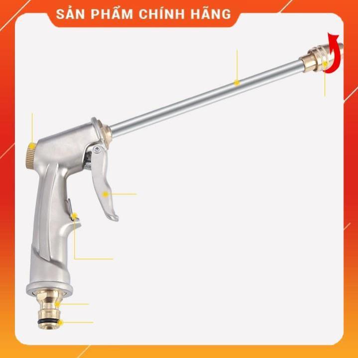 ️ Bộ dây vòi xịt nước rửa xe,tưới cây ,tăng áp 3 lần,loại 7m,10m 206701-2 đầu đồng,cút đồng+ móc khoá