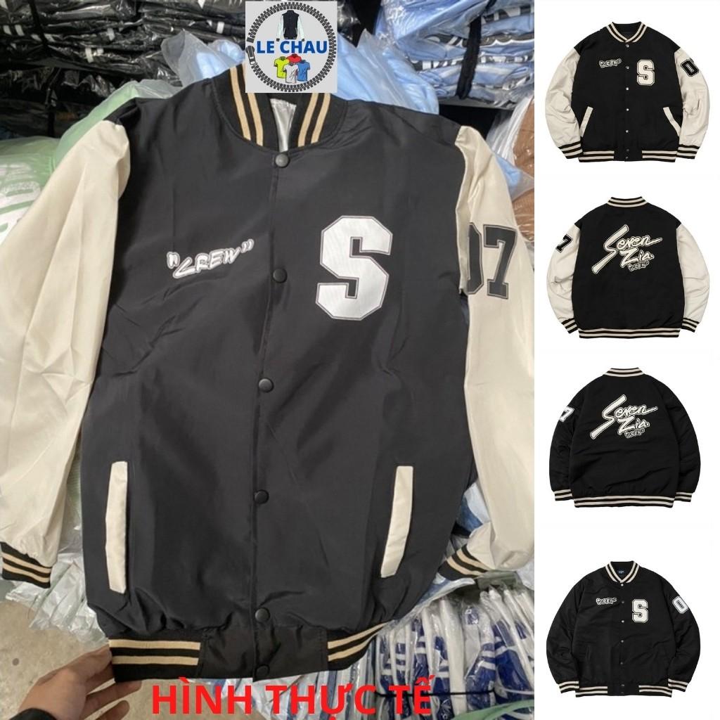 Áo khoác dù unisex form rộng áo bomber jackets nam nữ SEVEN  áo khoác bóng chày street style 2 lớp dù rẻ đẹp