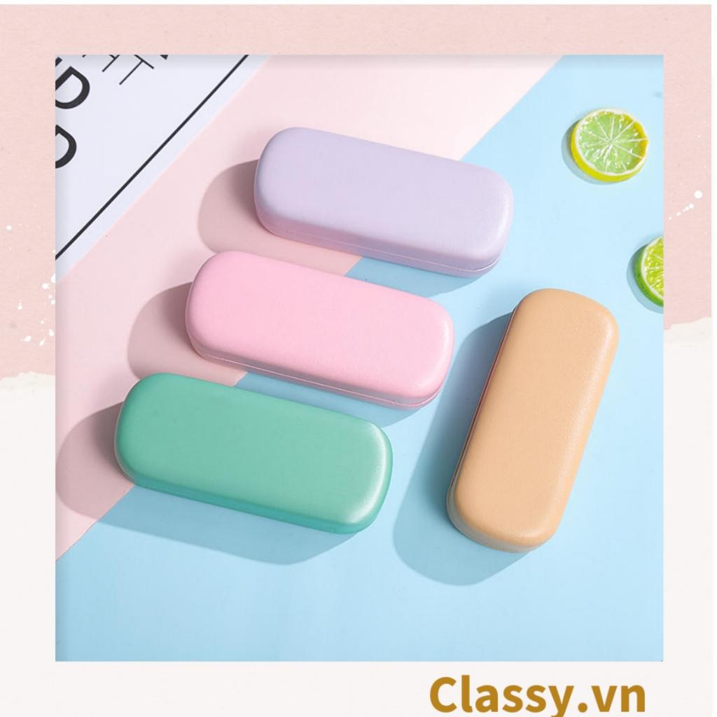 Hộp đựng mắt kính Classy màu trơn, chống sốc, chống trầy xướt PK1263